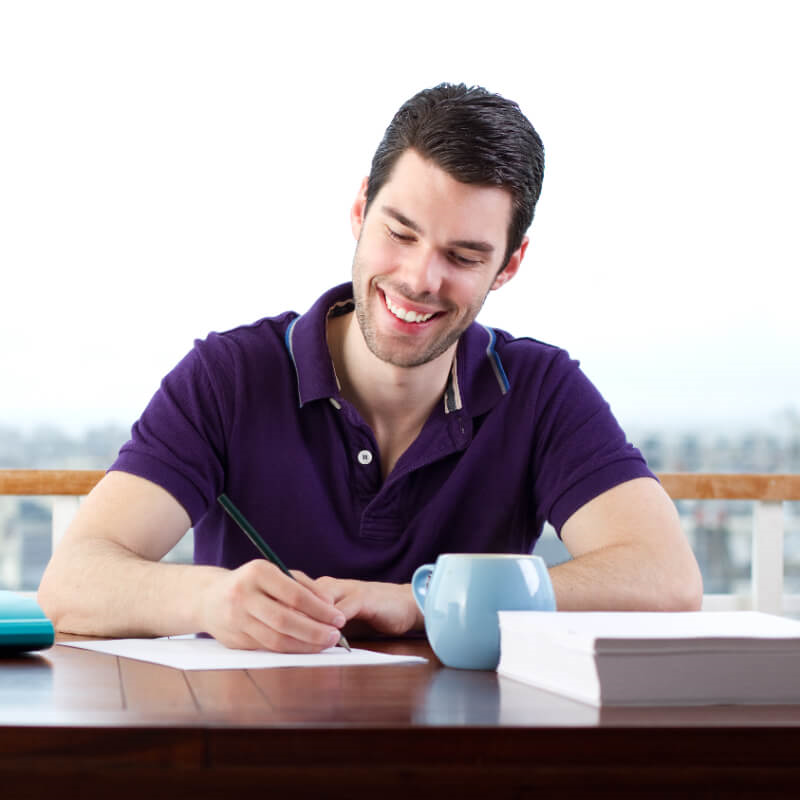Man writing